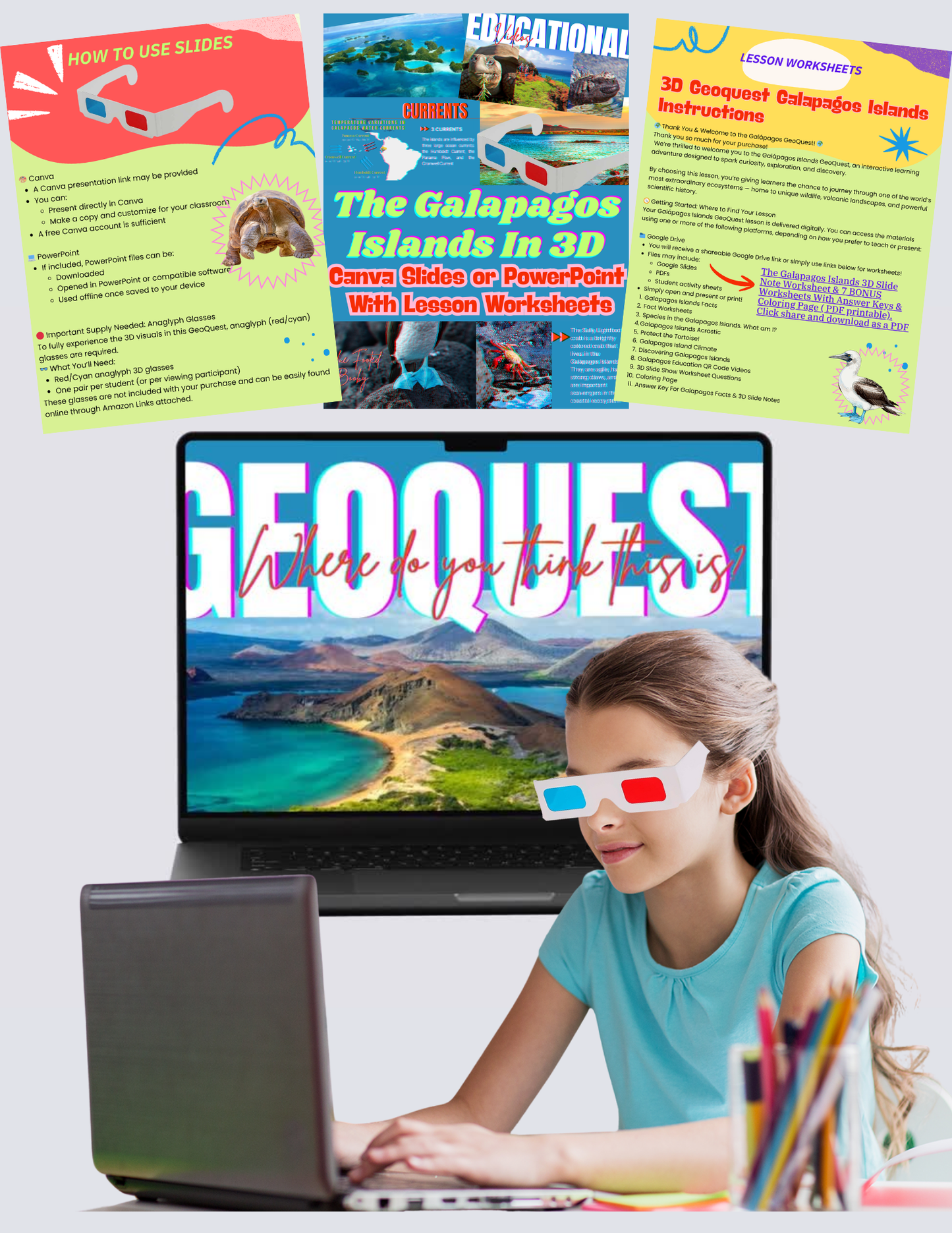 Galápagos Islands Geography Lesson 3D Tour